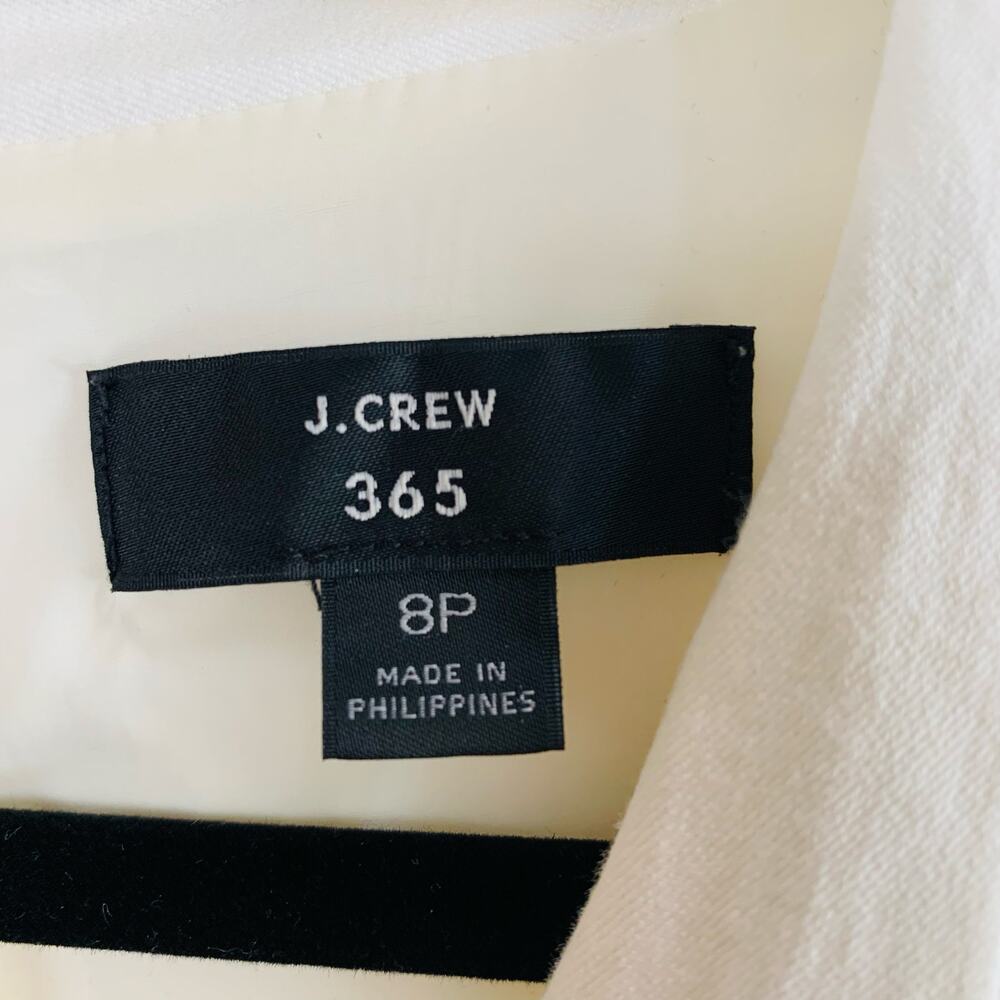 J.Crew 365 Ivory Sheath Dress 8P Petite Cap Sleeve Stretch Minimalist
Summer - Picture 7 of 8